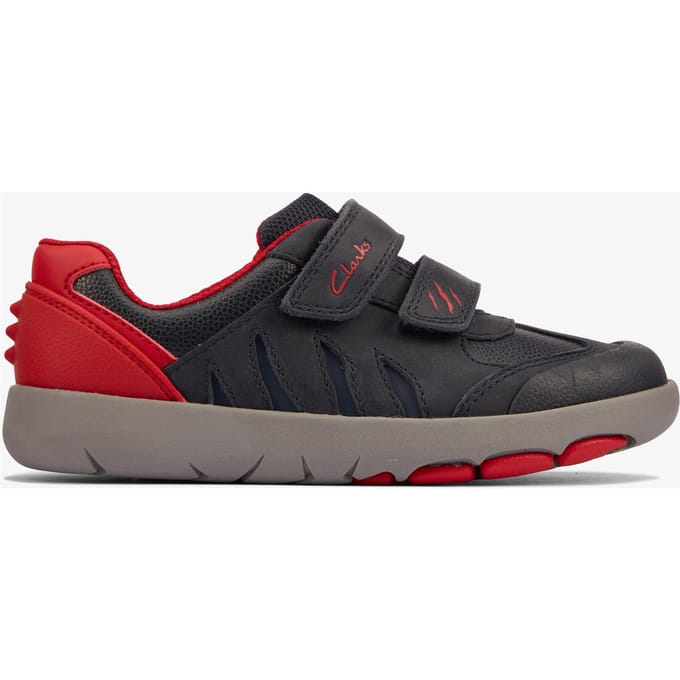 Rex Play K Marine/Rood Lea Schoenen