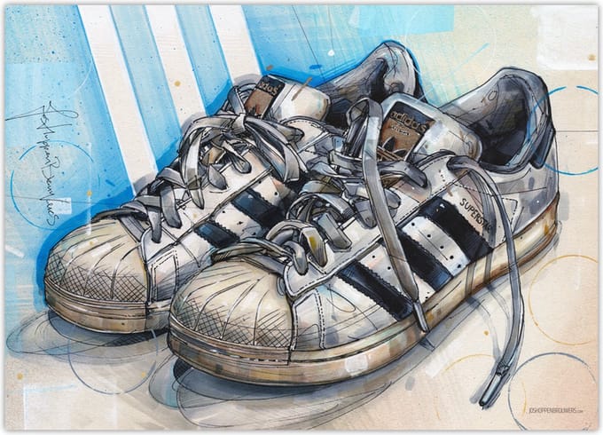 Sneaker poster Superstar 70x50 cm