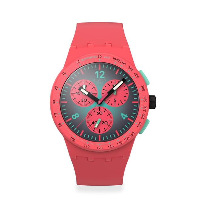 Swatch NEW CHRONO PLASTIC PARADISO KINETIKO SUSP100 Montre-bracelet Verte red