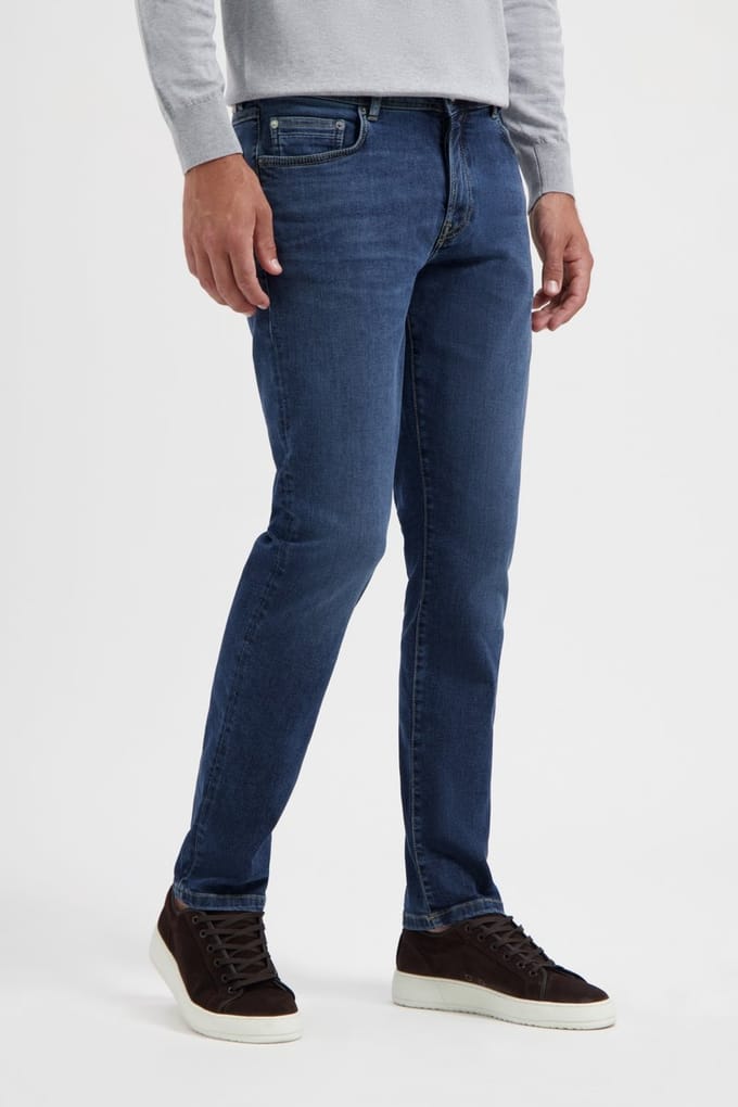 North84 - Jeans Blauw North84 5-pocket Indigo Denim Blauw 84301002