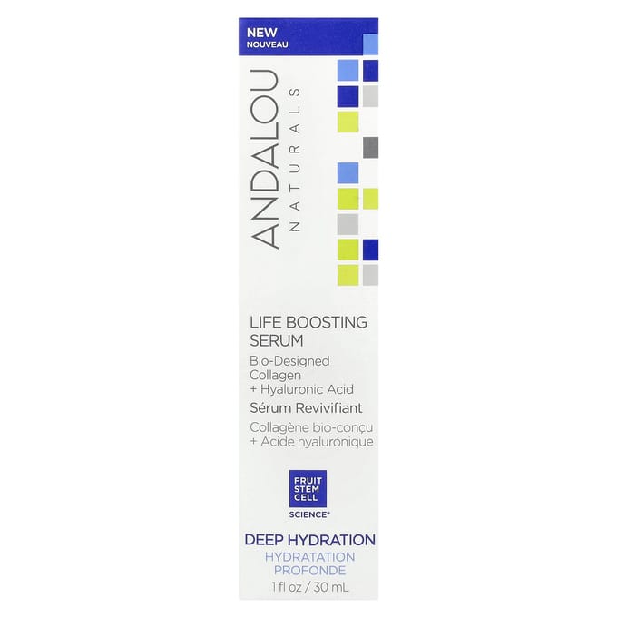 Levensversterkend Serum, Bio-Ontworpen Collageen + Hyaluronzuur, 30ml (1 fl oz) blue