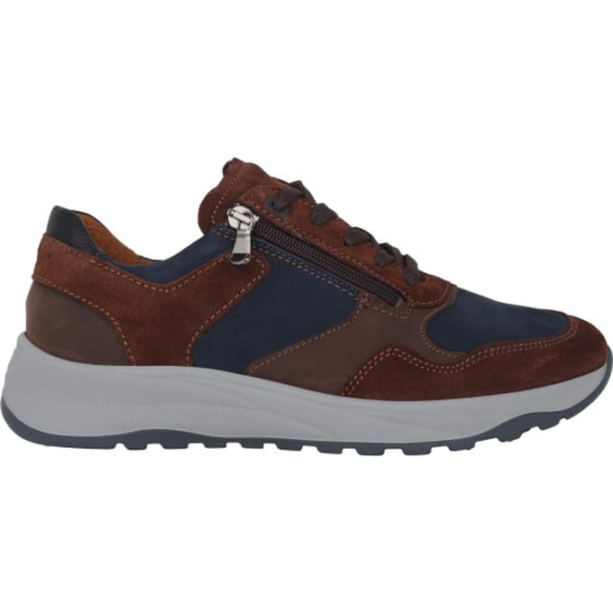 Waldläufer K-John - heren sneaker - Bruin - maat 43 (EU) 9 (UK)