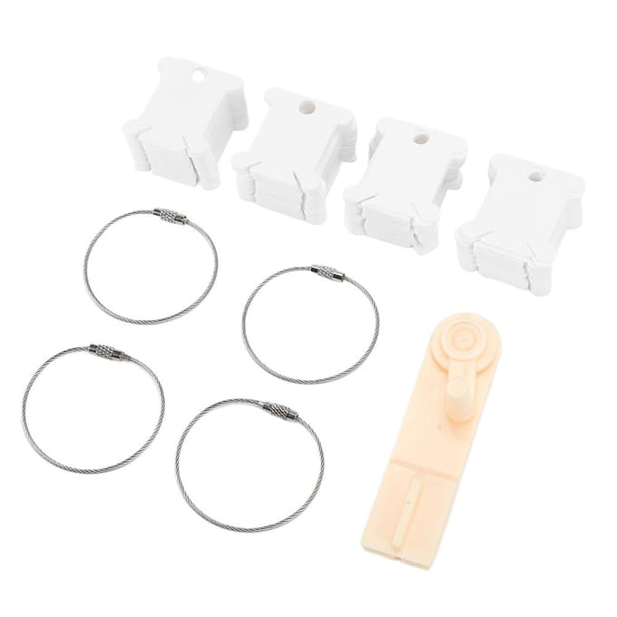 Plastic Flosspoelset Kruissteek Borduurdraad Beheertool Handmatig Opwinden Wit white