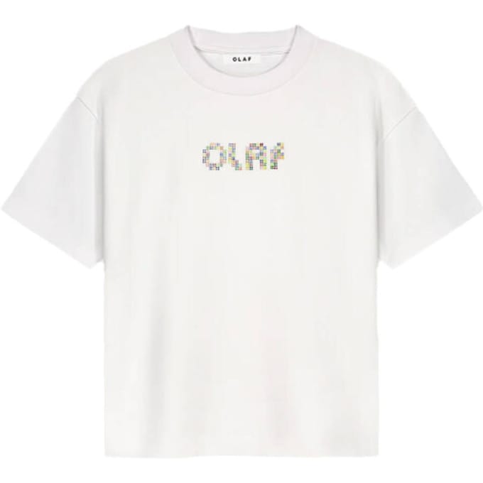 Dames T-shirt met stippen Olaf Hussein Rétro Logo