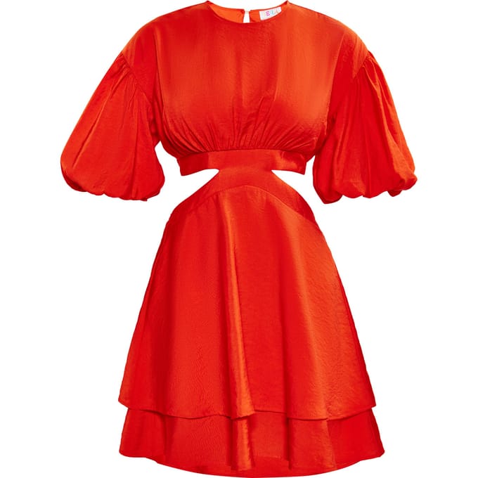 IZIA Jurk Dames oranje