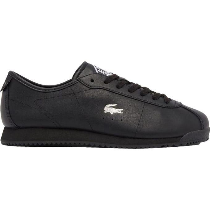 Lacoste Lage leren sneakers voor heren (Zwart)
