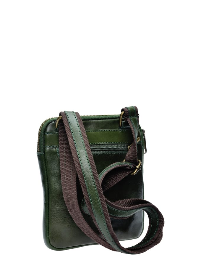 Anna Luchini Groen Rundleer Tas