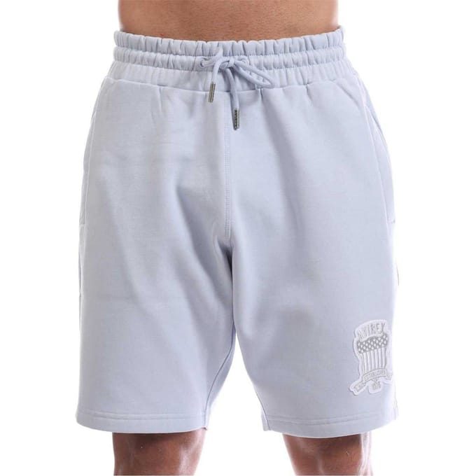 Avirex Heren Fleece Sweat Shorts (Licht Blauw)