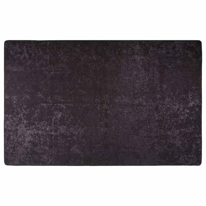 vidaXL - Vloerkleed - wasbaar - 80x150 - cm - antracietkleurig