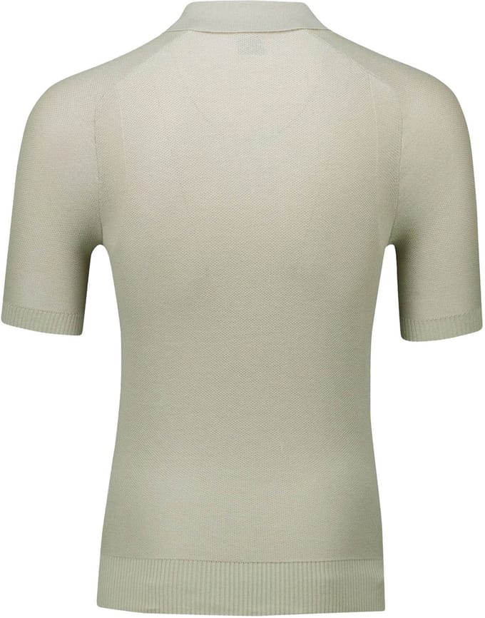 poloshirt Boss Orange kancello rits beige effen