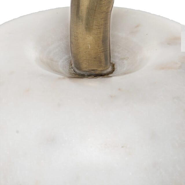 Casa di Elturo Deco object appel van marmer – wit/ – Ø13 cm