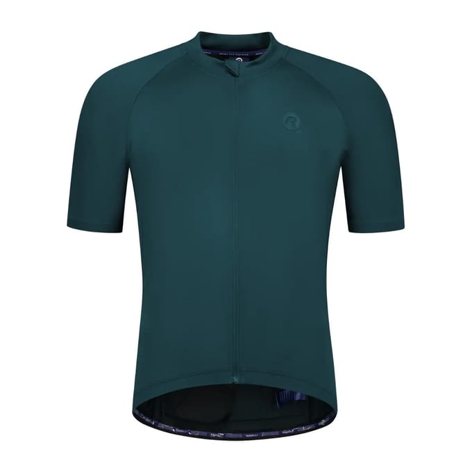 Rogelli Essential II Heren Fietsshirt - Korte Mouw - Lange Rits - Blauw