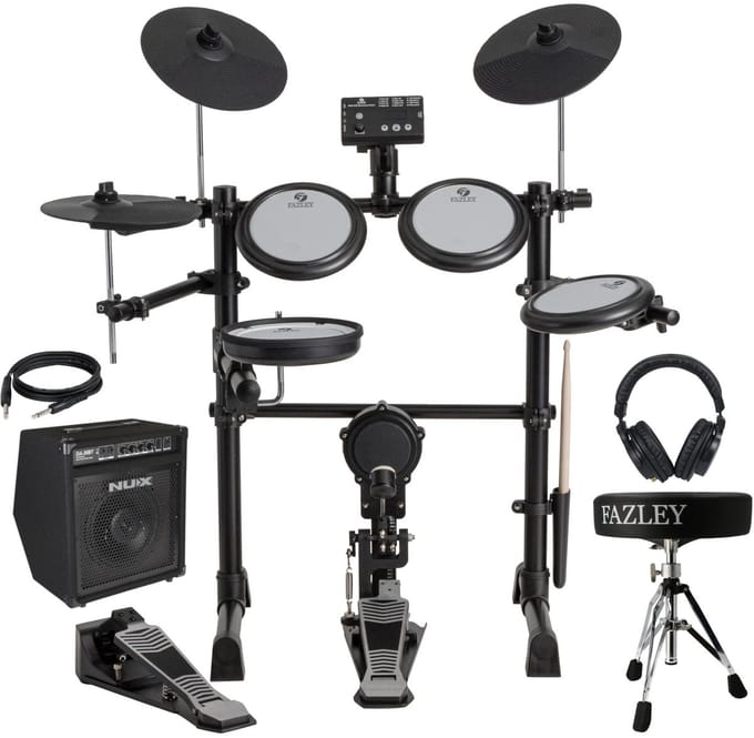 Elektronisch drumstel 6 inch - Met gratis lessen - Fazley DDK-040