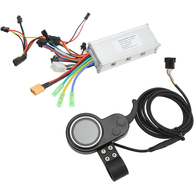 Elektrische Fiets Borstelloze Controller Kit met LCD Display Fiets Scooter Motor Onderdelen Accessoires 36 48V 500W white