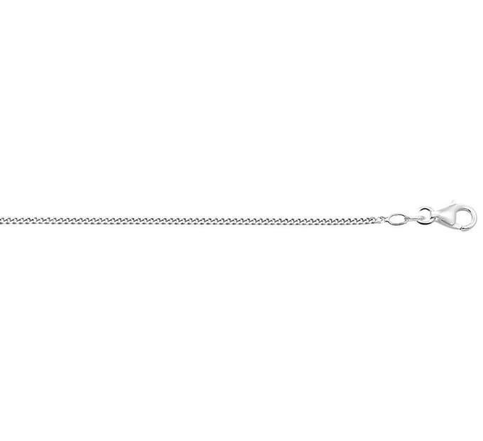 YO&NO - Ketting - Witgoud - Gourmet - 1,4 mm - 60cm - 585 goud