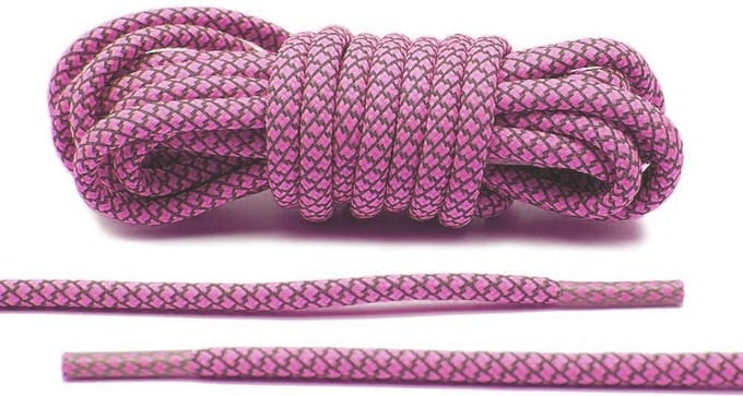 Reflecterende schoenveters - 125cm - Magenta