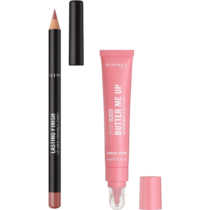 Rimmel Oh My Gloss! Lip Oil & Lasting Finish Lip Bundle (Various Shades) - 000 Clear Cloud