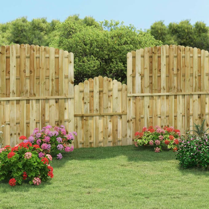 Portillon de Jardin Pin Traité Autoclave 100 x 125 cm
