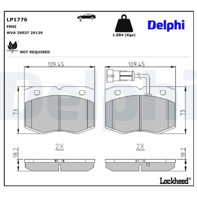Remblokset DELPHI LP1776