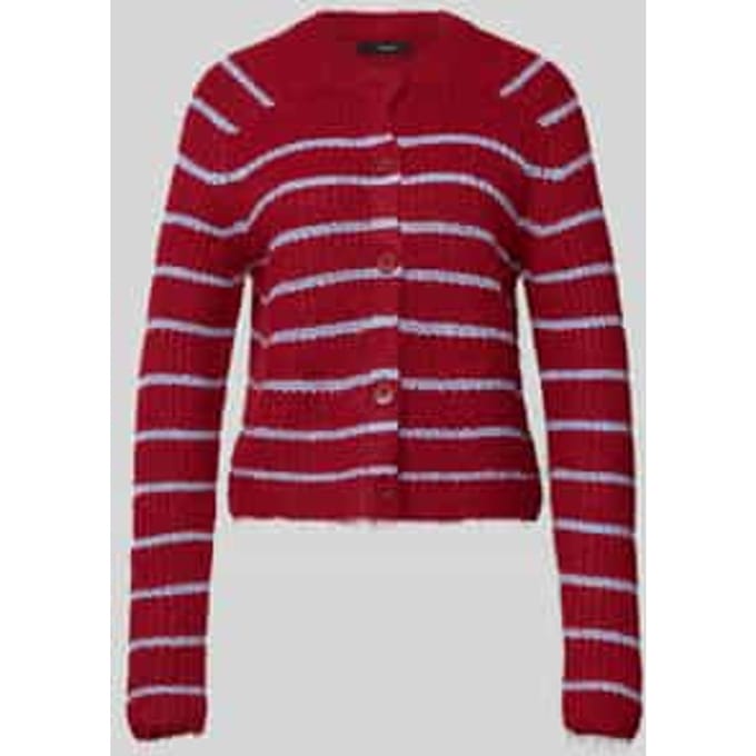 Regular fit gebreid jack met wol, model 'AWESOME SHINE'