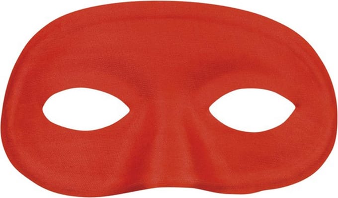 Boland Verkleedmasker Unicoloured Dames Rood One Size