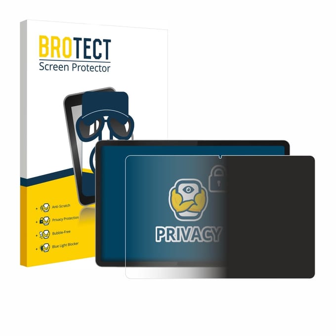 BROTECT - privacy screenprotector voor Lenovo Tab K11 (2. Gen.) - Folie Beschermfolie Blauwlichtfilter