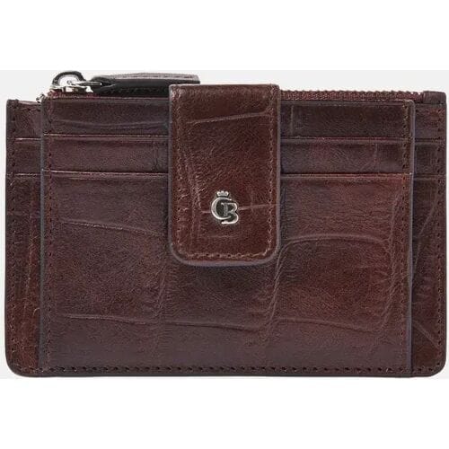 Castelijn en Beerens mini wallet pasjeshouder croco mocca