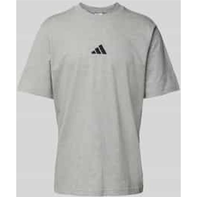 Adidas Essentials Small Logo Single Jersey T-shirt Met Korte Mouwen Grijs M / Regular Man