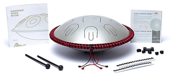 Hluru Handpan/tongue drum hybride 9 noten D-mineur