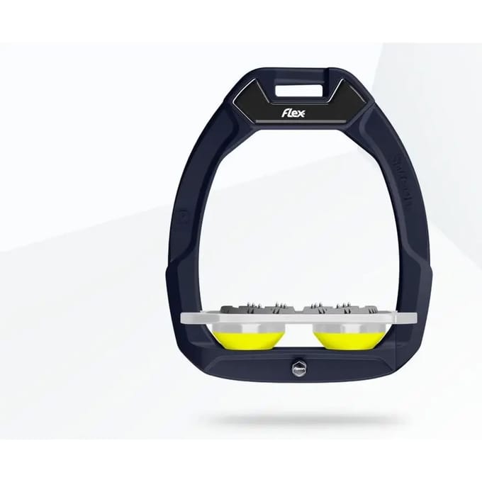 Platte Ultra Grip Veiligheidsneusriem Bruin/Grijs/Geel Flex-On Safe-On