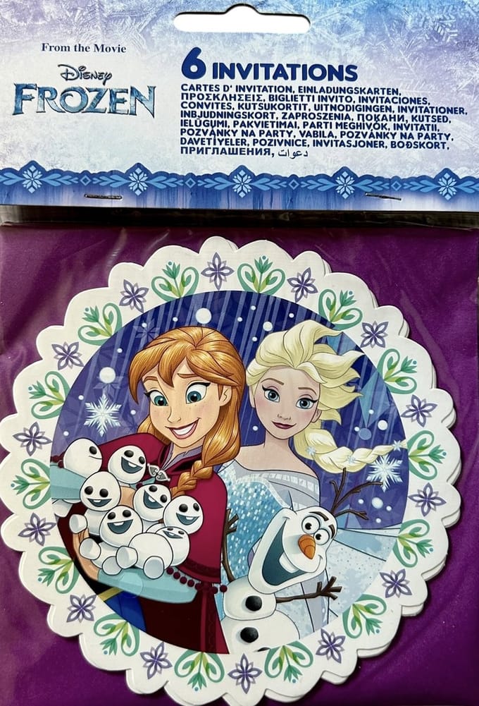 PROCOS - 6 Frozen feestuitnodigingen - Decoratie > Kaarten