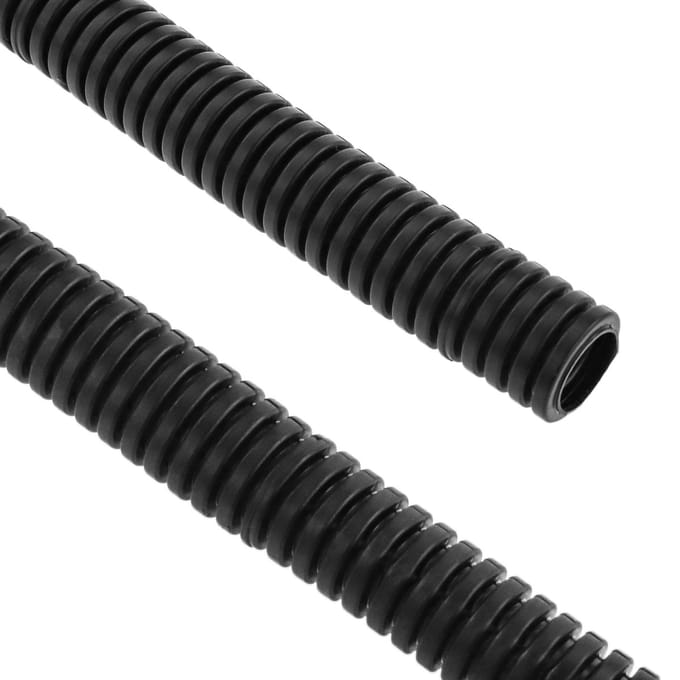 BeMatik - Flexibele PVC ribbelbuis M-20 100 m zwart