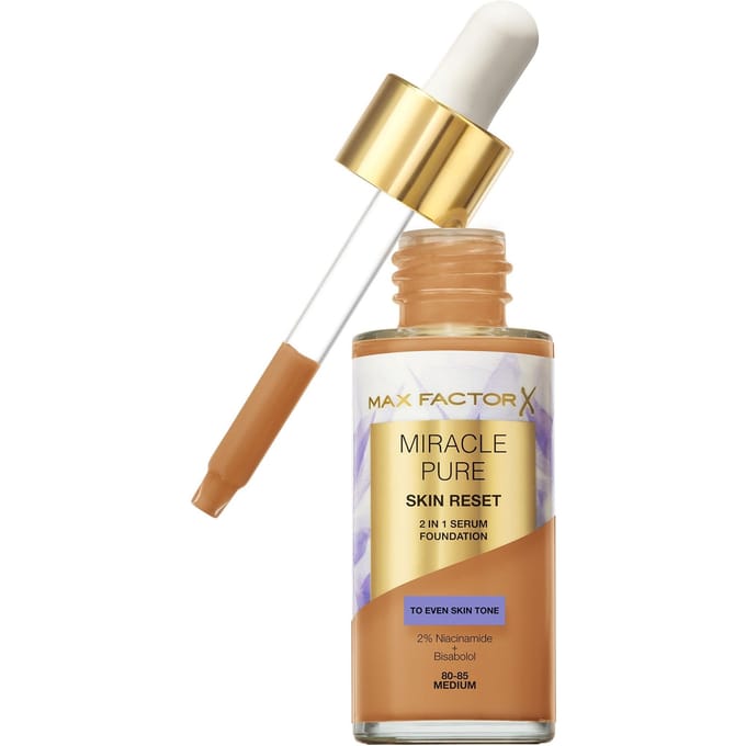 Max Factor Miracle Pure Skin Revival Serumfoundation 30 ml (Verschillende Tinten) - 80-85 Medium
