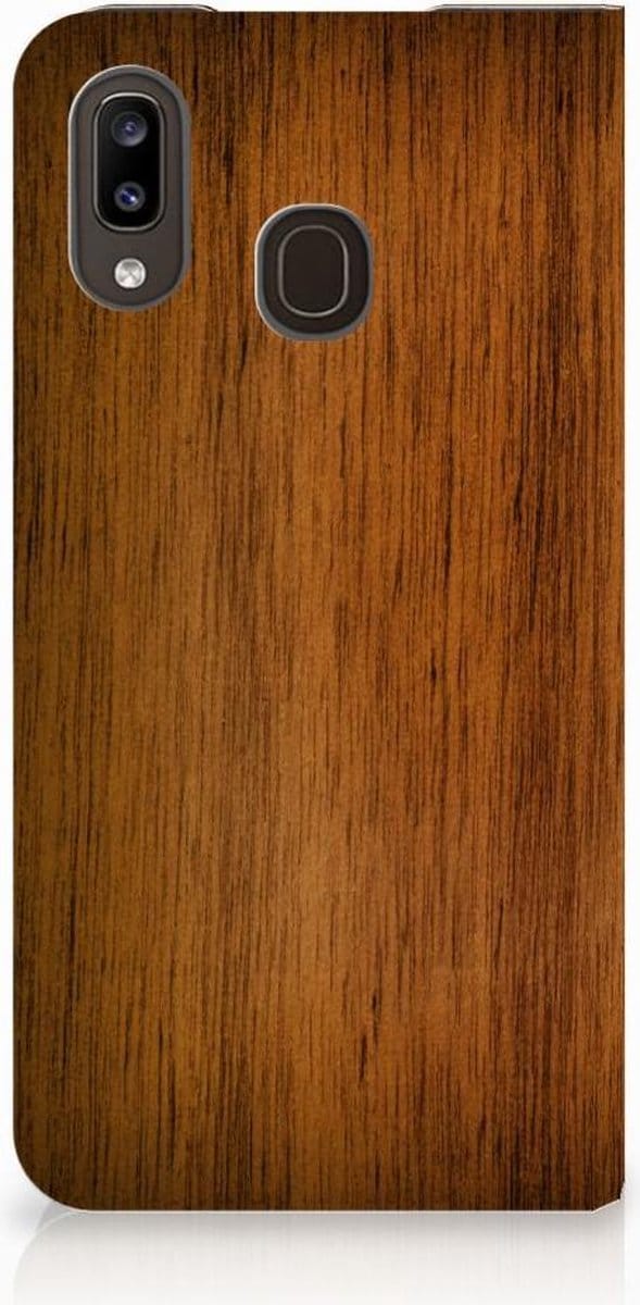 Samsung Galaxy A30 Book Wallet Case Donker Hout