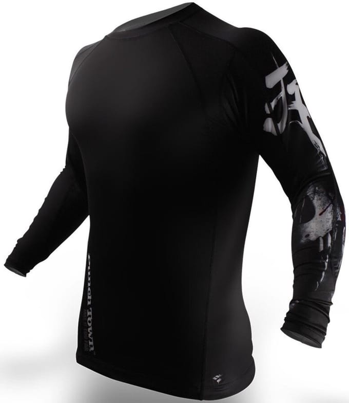 PunchTown Rash Guard Deranged Lange Mouw Zwart - XL