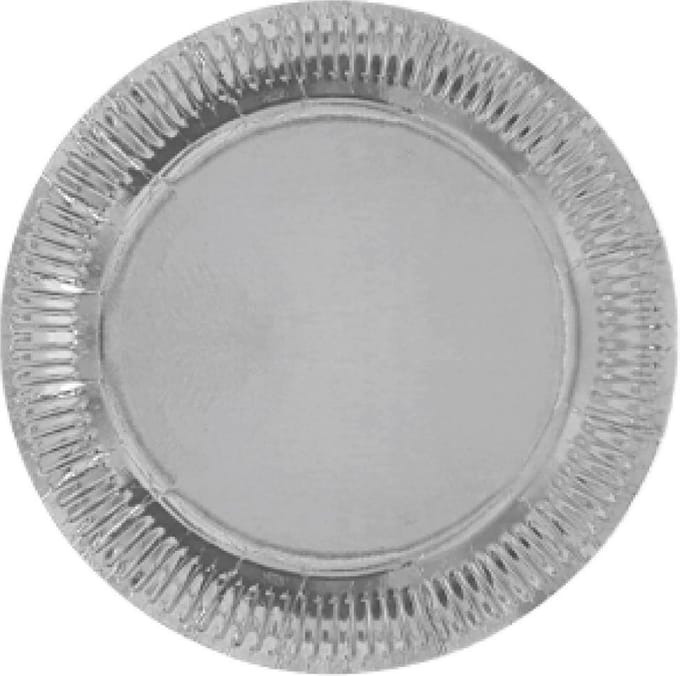 Feestborden Zilver 22 Cm 8 Stuks