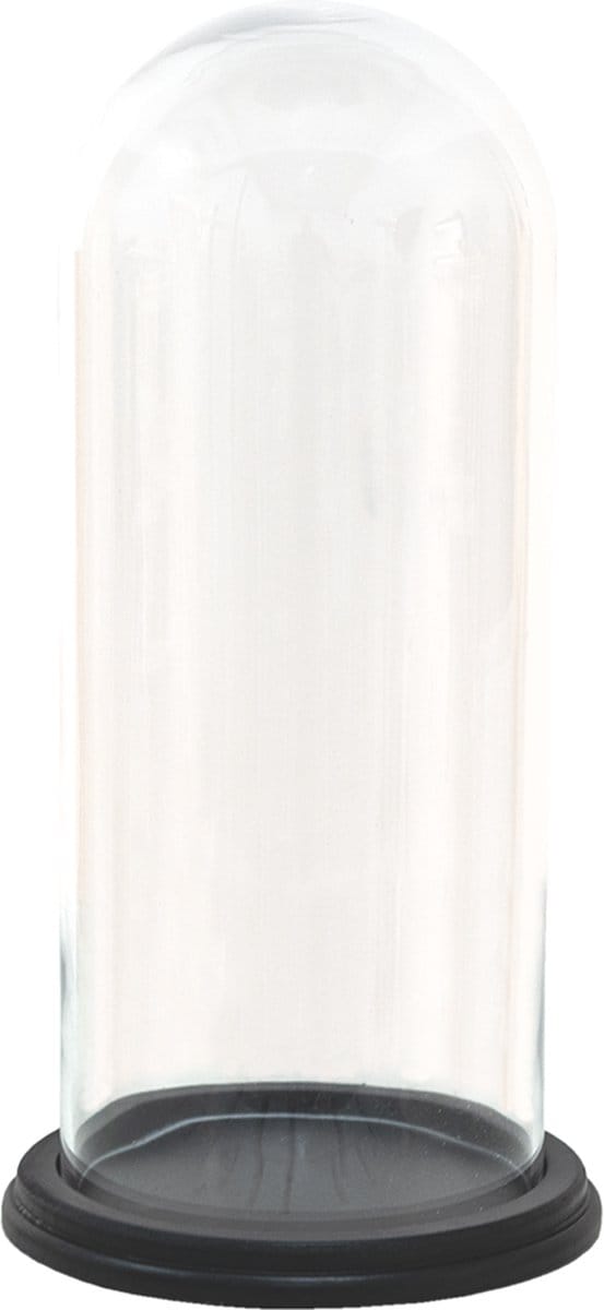 Clayre & Eef Glazen Stolp Ø 17x26 cm MDF