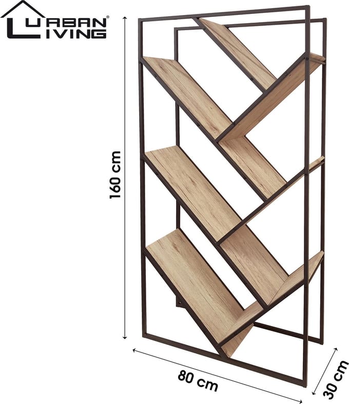 "DOCK" BOEKENKAST DESIGN 80X30XH160CM