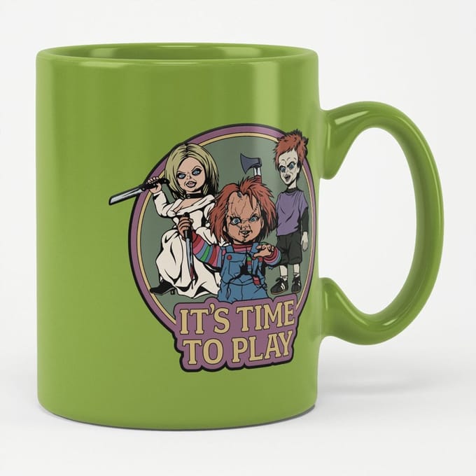 Chucky Kopje/koffiemok ' It's Time To Play'-mok