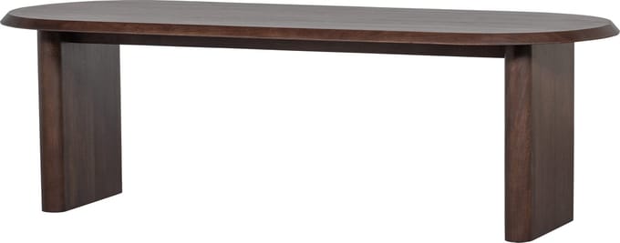 vtwonen Ellips Eetkamertafel - Mango Hout - 129 - 75x240x90