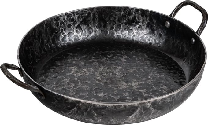 Forged Essentials koekenpan 28cm - Staal - PFAS-vrij - Alle warmtebronnen - 2 handgrepen