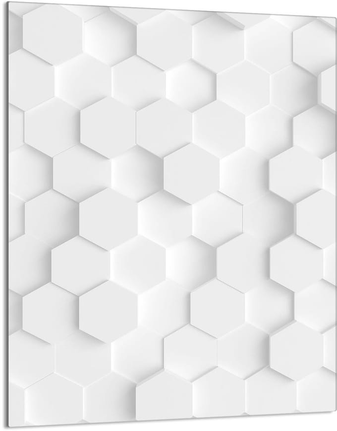 TMK ArtDeko - Snijplank - 40x52 cm - Wit - Gehard Glas