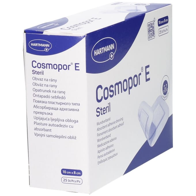 Hartmann Cosmopor E Steriel Verband 10 x 8cm 900873 25 Pleister