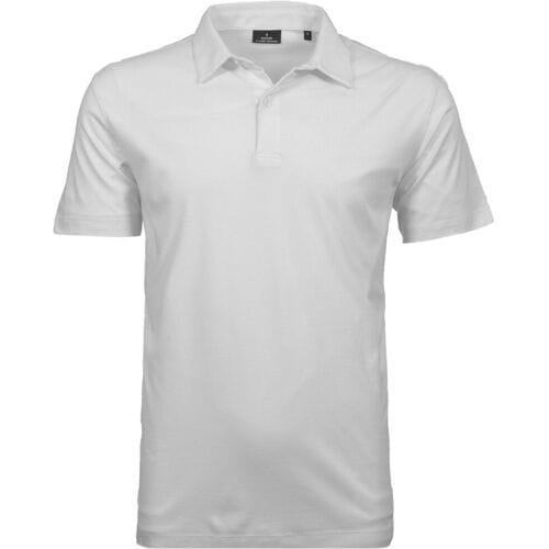 Ragman Polo Pima Cotton Uni Wit / male
