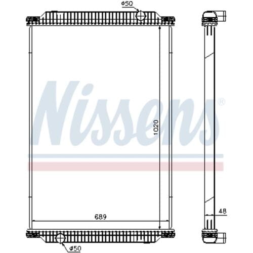 Radiator, motorkoeling NISSENS 67196