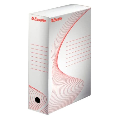 Esselte Standaard Archiefdoos - 100 x 352 x 250 mm - Wit | 25 stuks