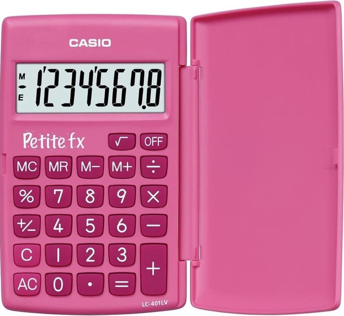 Casio LC-401LV - Bureaurekenmachine / Roze