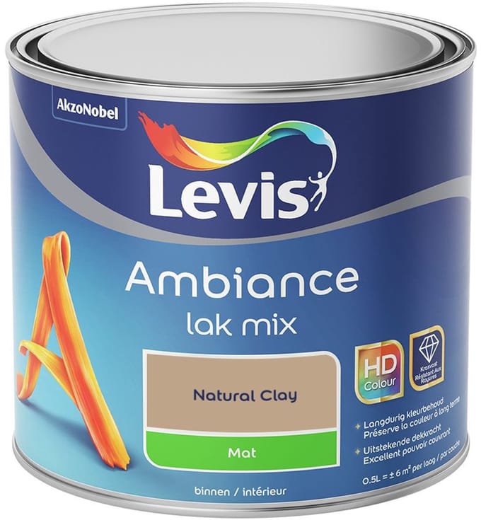 Levis - Ambiance Lak Mat Mix - Natural Clay - Mengverf - 0,5 L