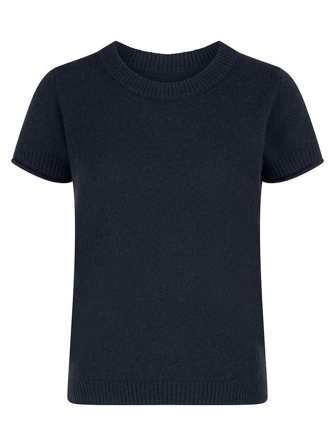 Trui 100% kasjmier Van Peter Hahn blauw