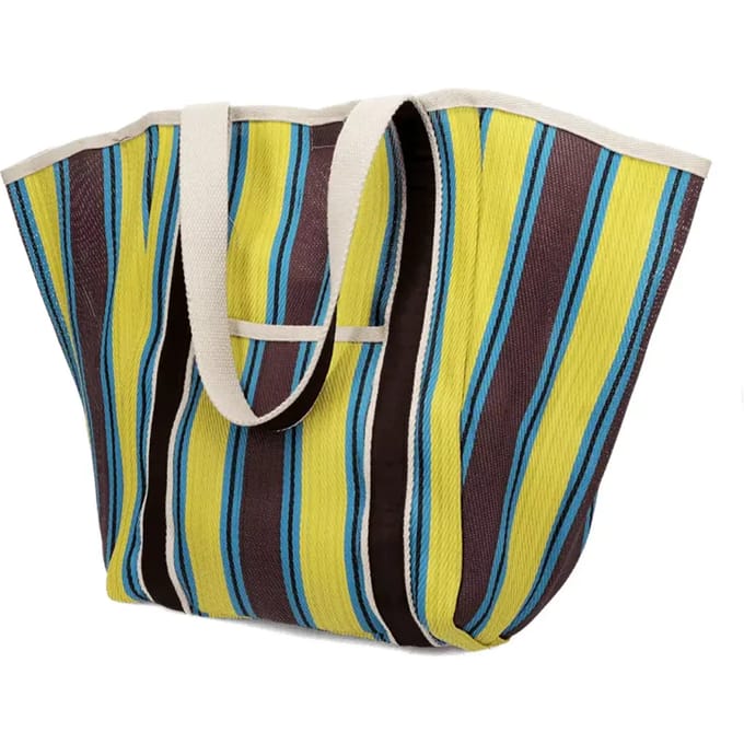 Gerecycled handtas met leren handvat Rex London